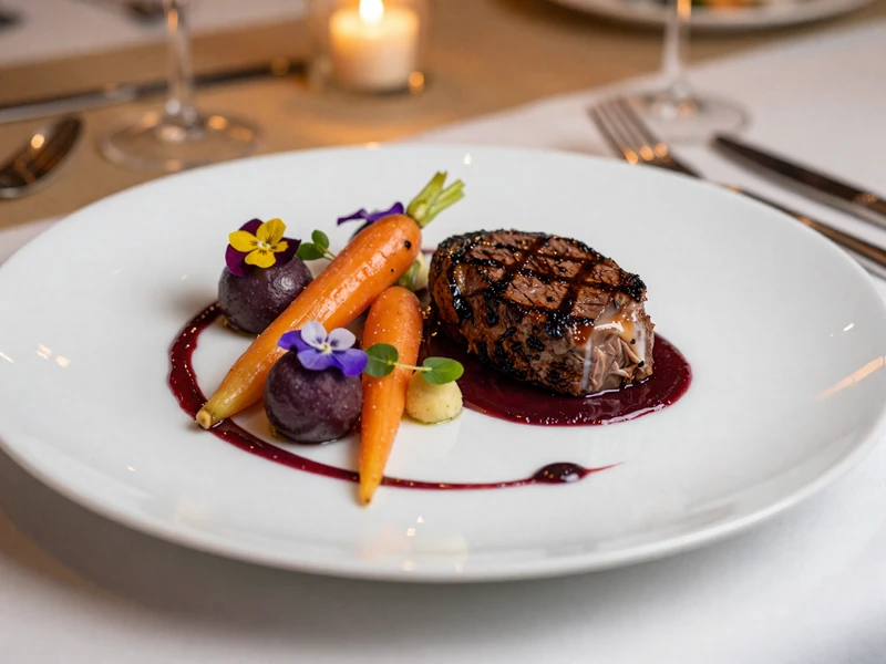 Wyszukane danie z europejskiej kuchni